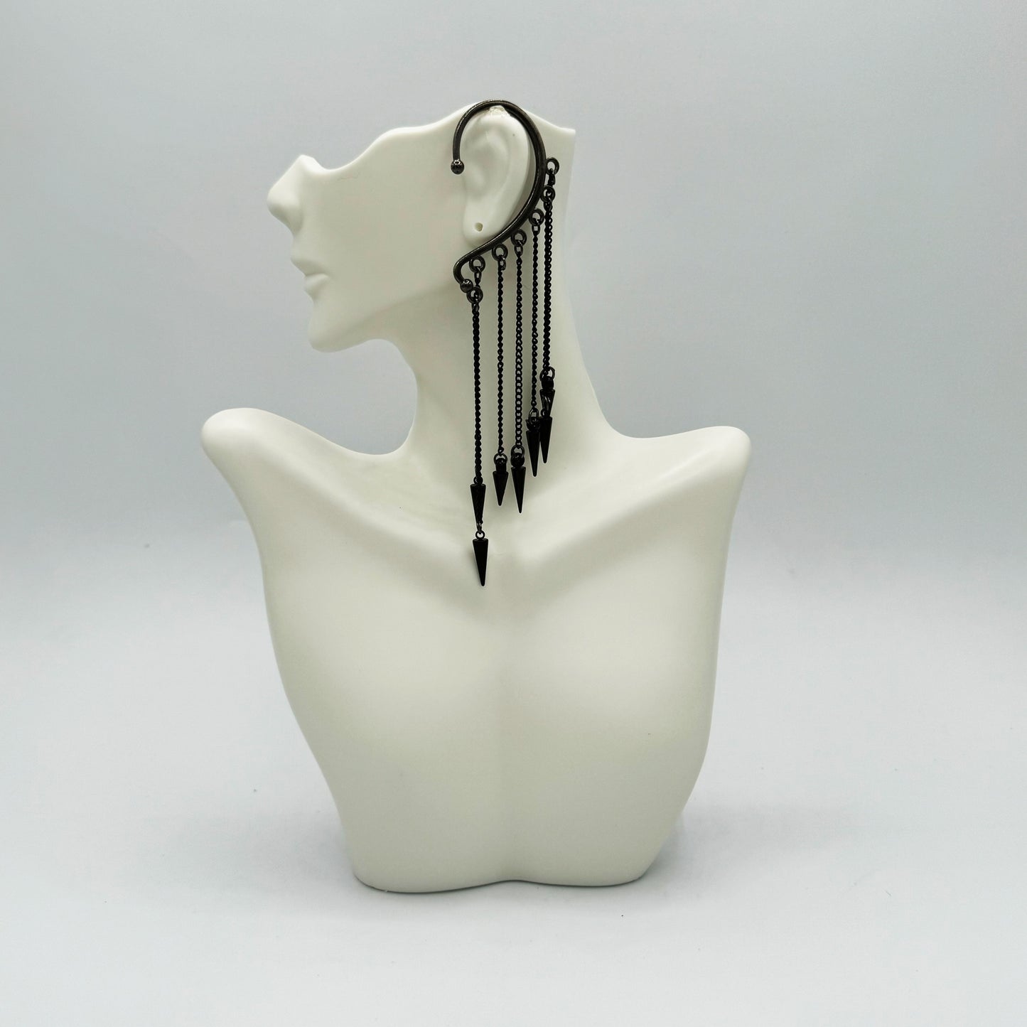 Black Spike Ear Cuff