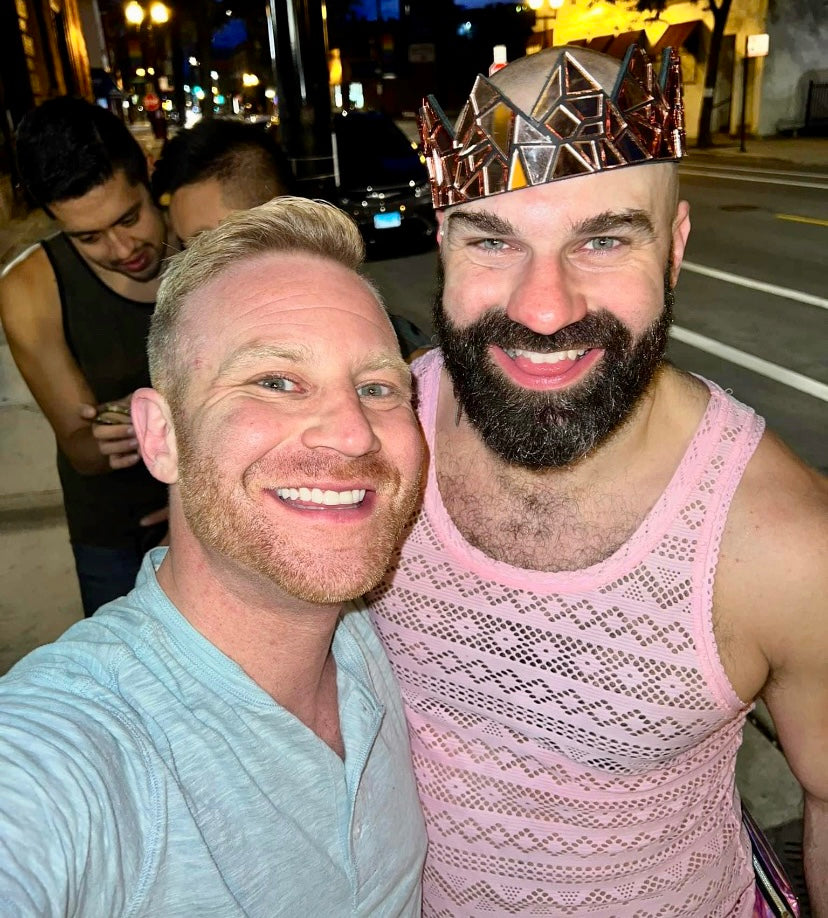 Rose Gold Mirror Crown on Black