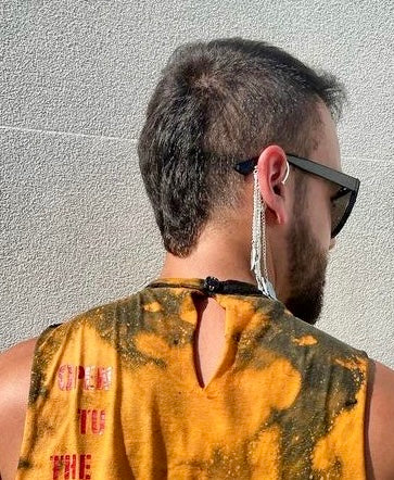 Silver Feather Ear Cuff