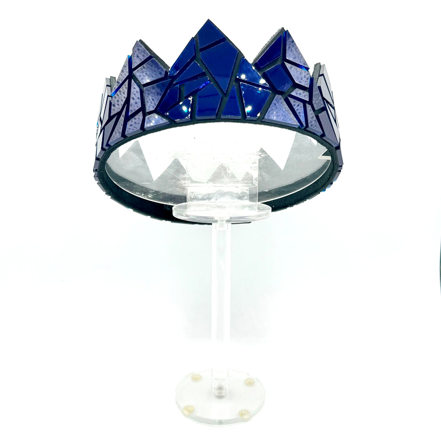 Navy Mirror Crown on Black