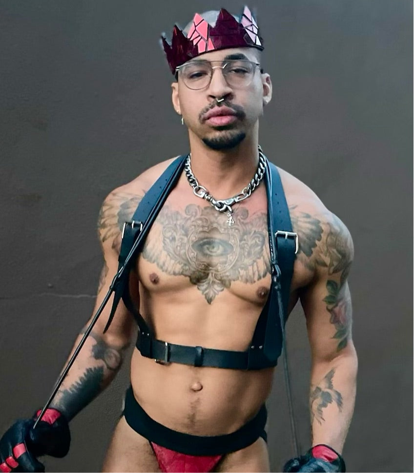 Merlot Mirror Crown on Black