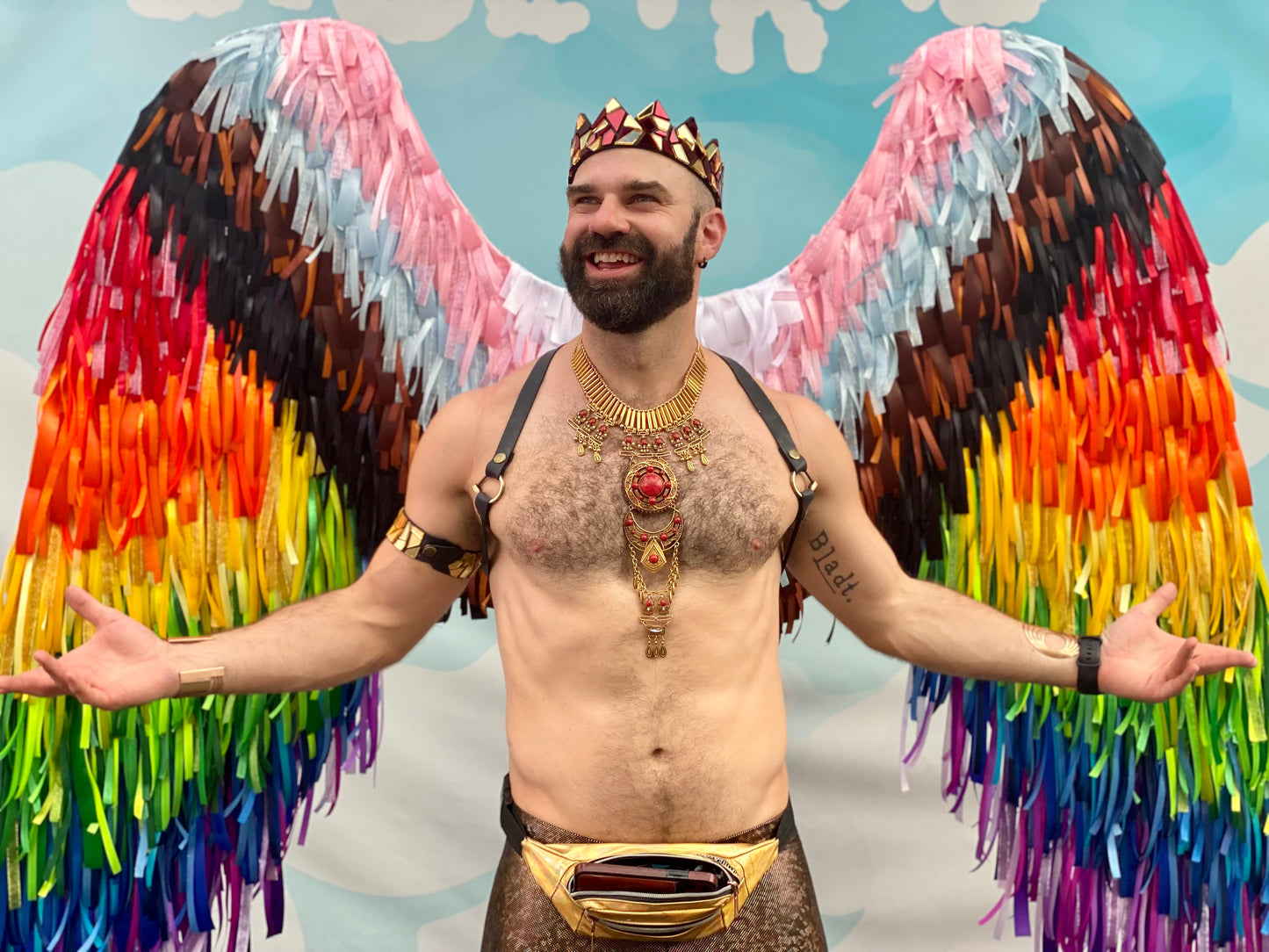 Gold/ Merlot & Black Mirror Crown