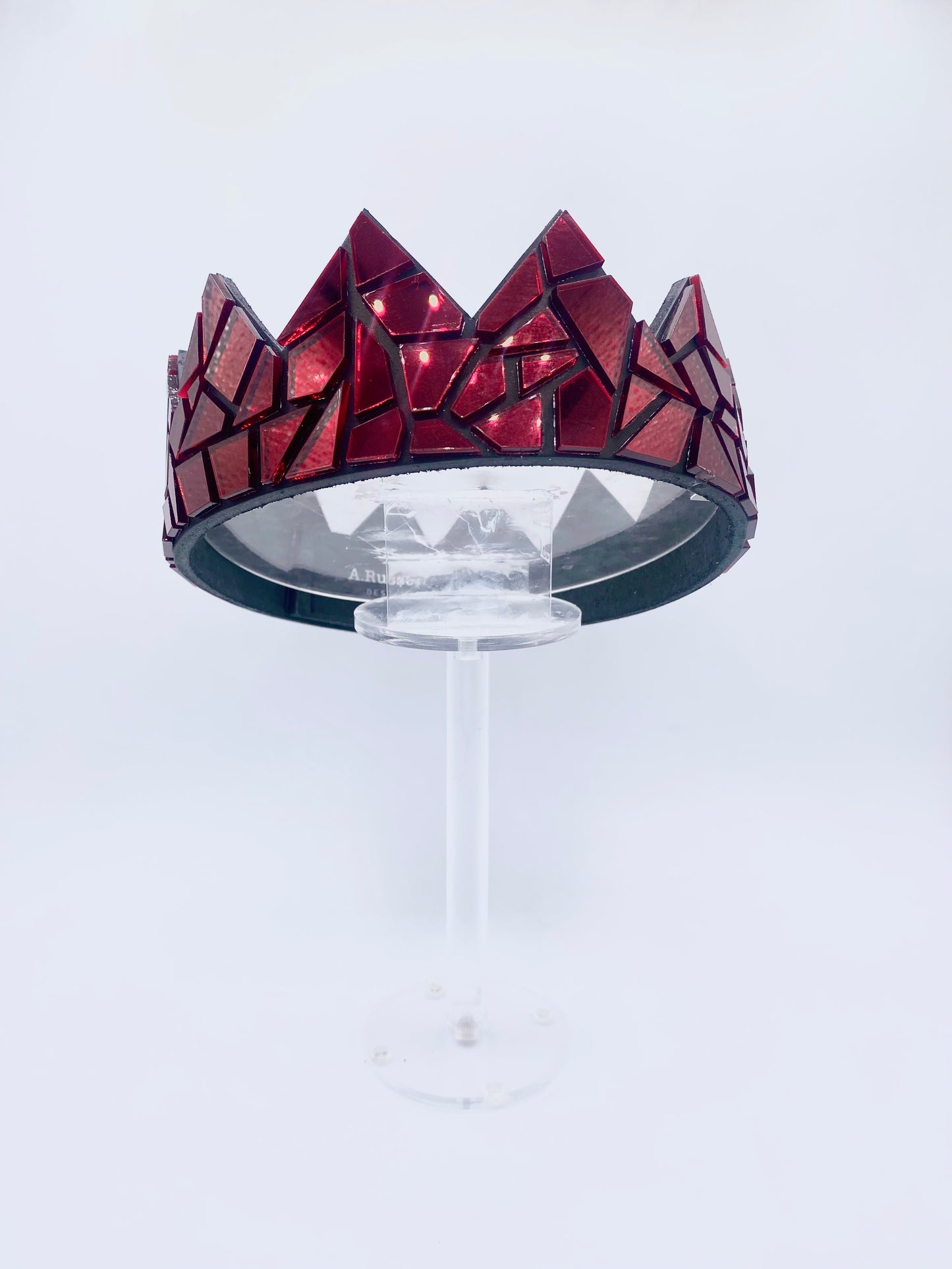 Merlot Mirror Crown on Black