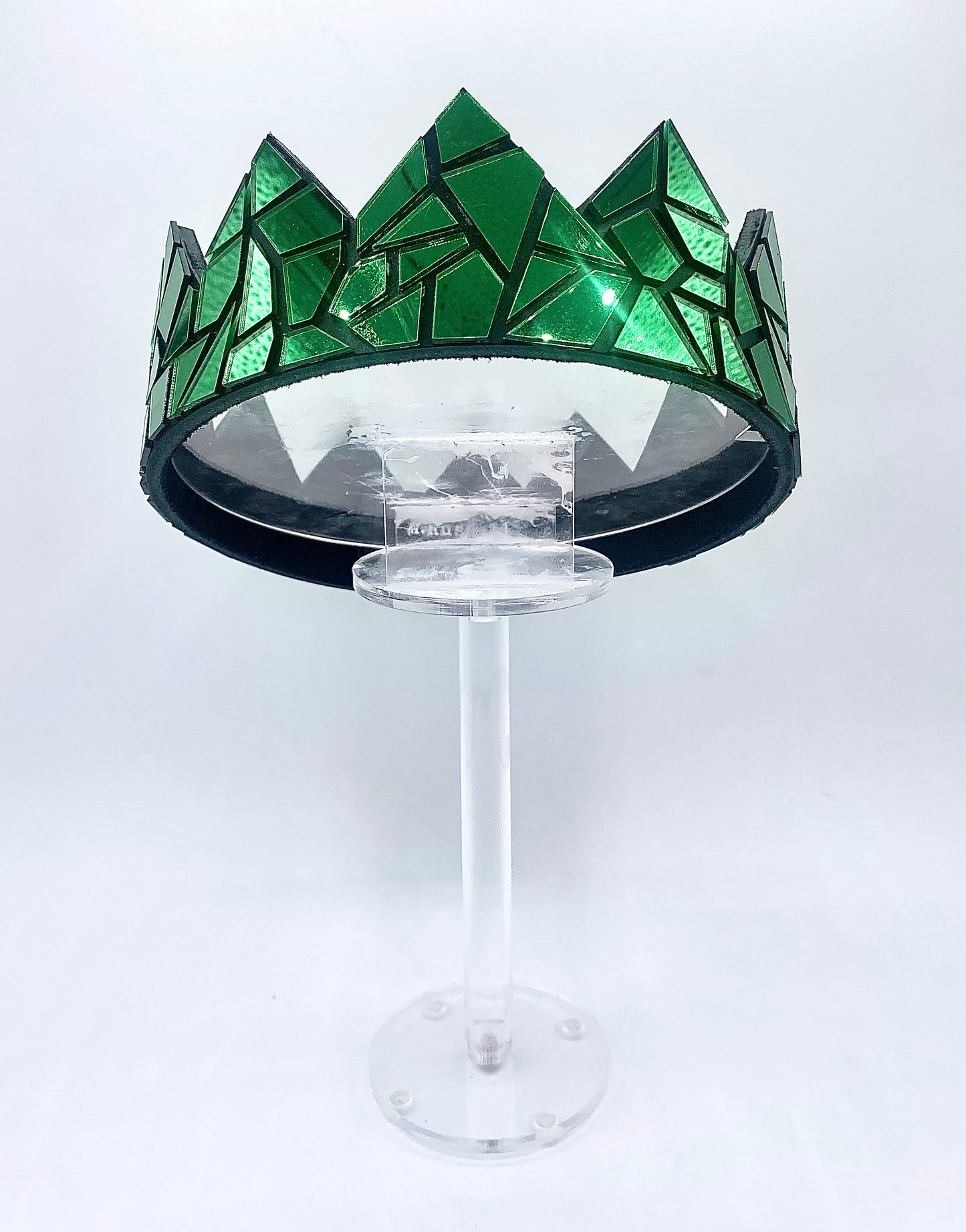 Emerald Mirror Crown on Black