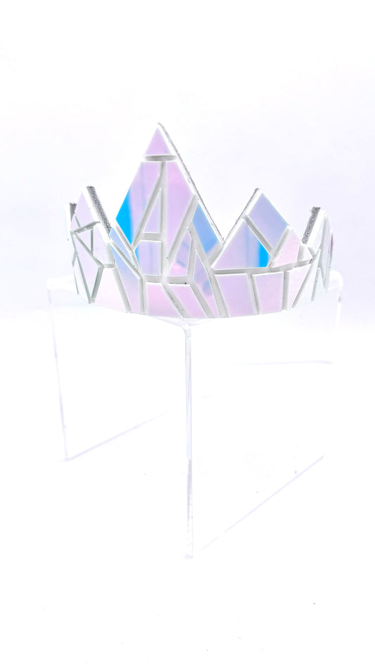 Iridescent Moonstone Tiara on White