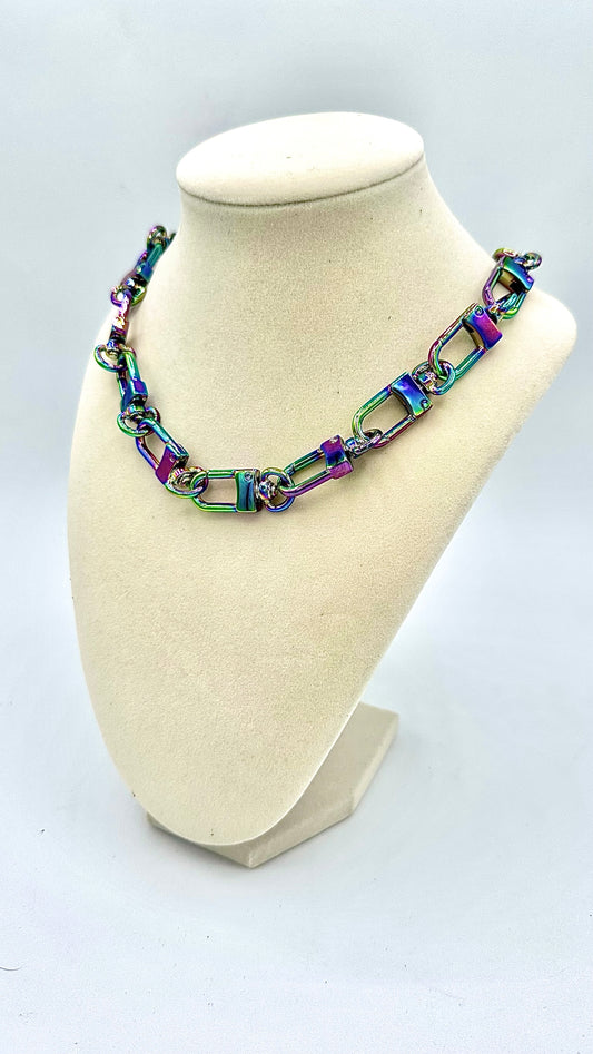 Iridescent Chain Necklace
