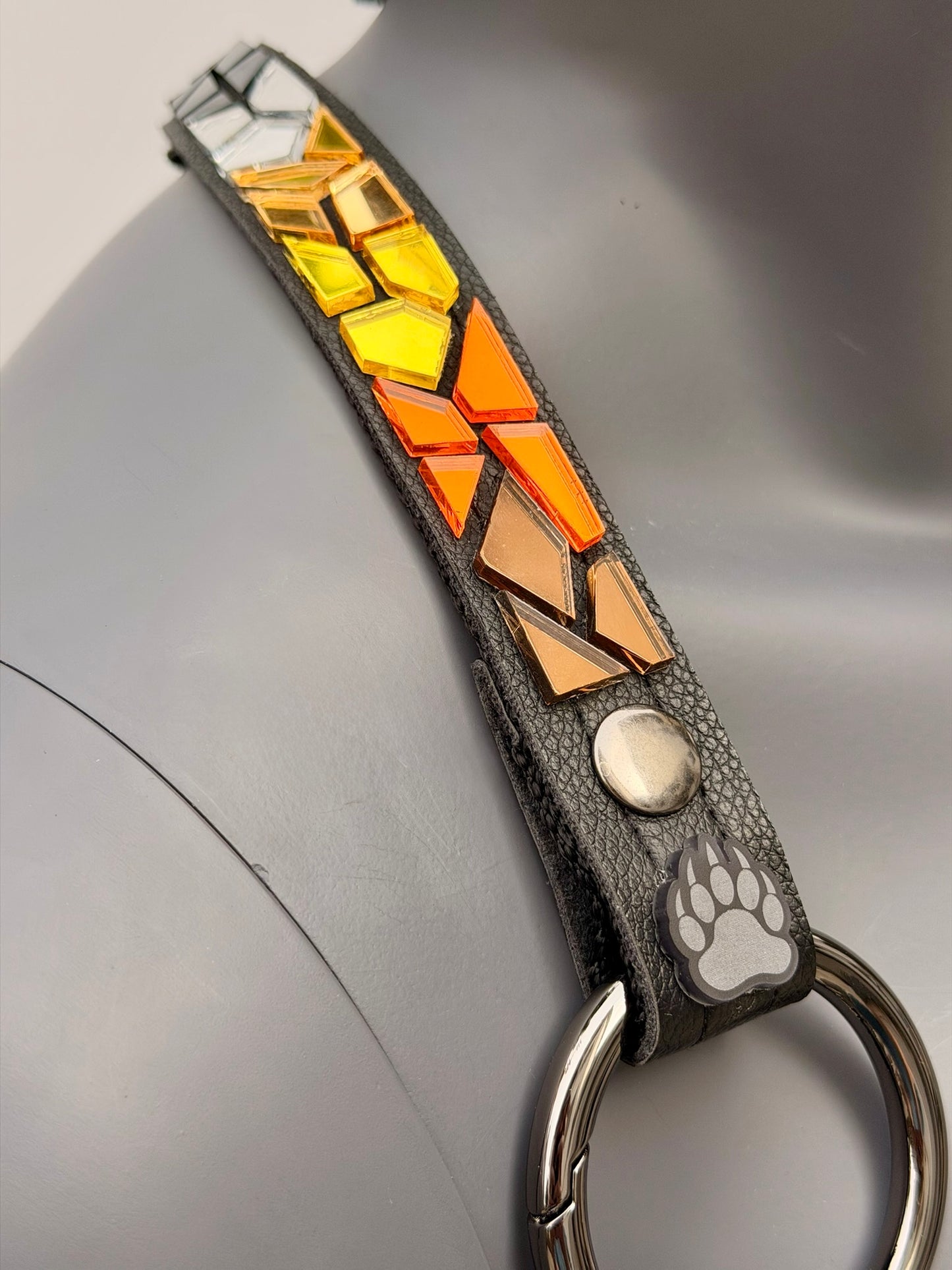 Harness Set - Bear Pride on Black Leather