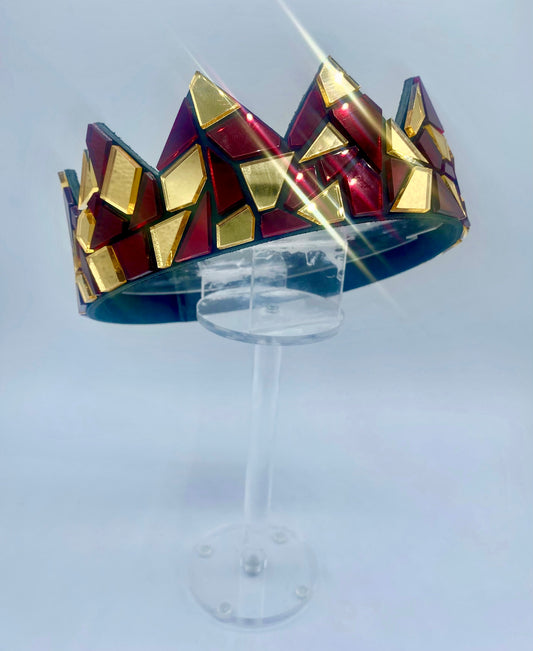 Gold/ Merlot & Black Mirror Crown