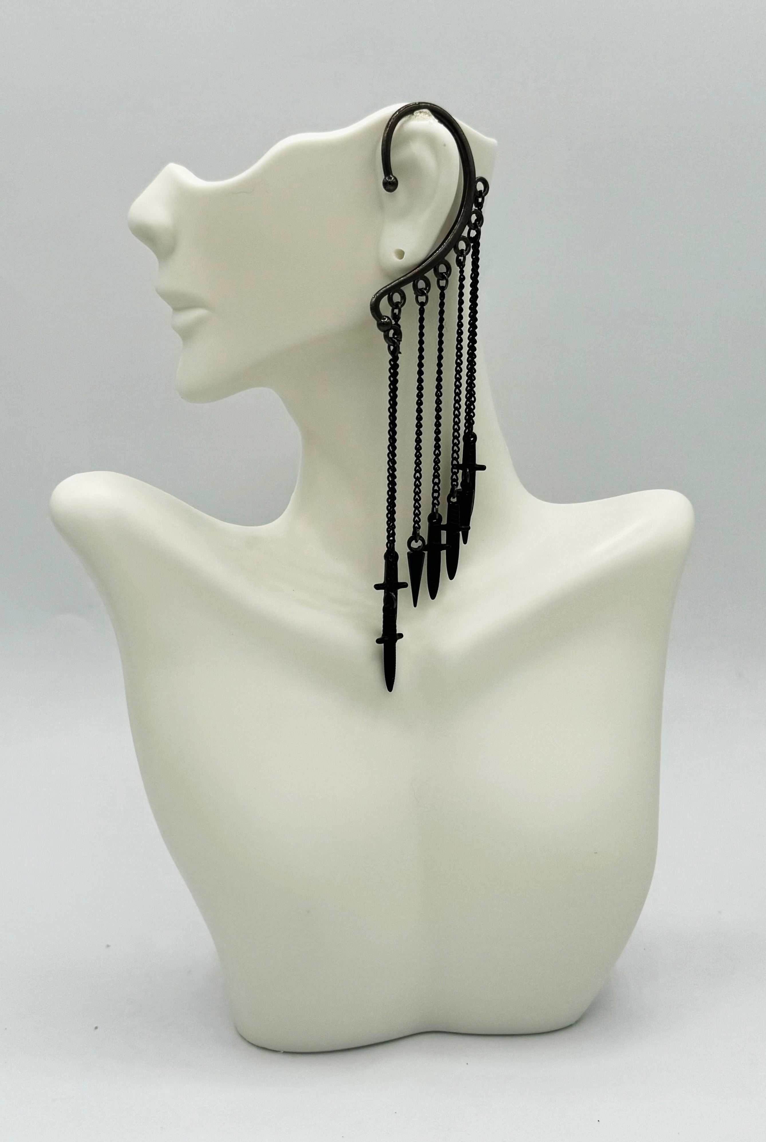 Ear Dagger Design Black Dagger Ear Cuff – A. Russell Design