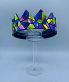 Multicolor Mirror Crown on Black