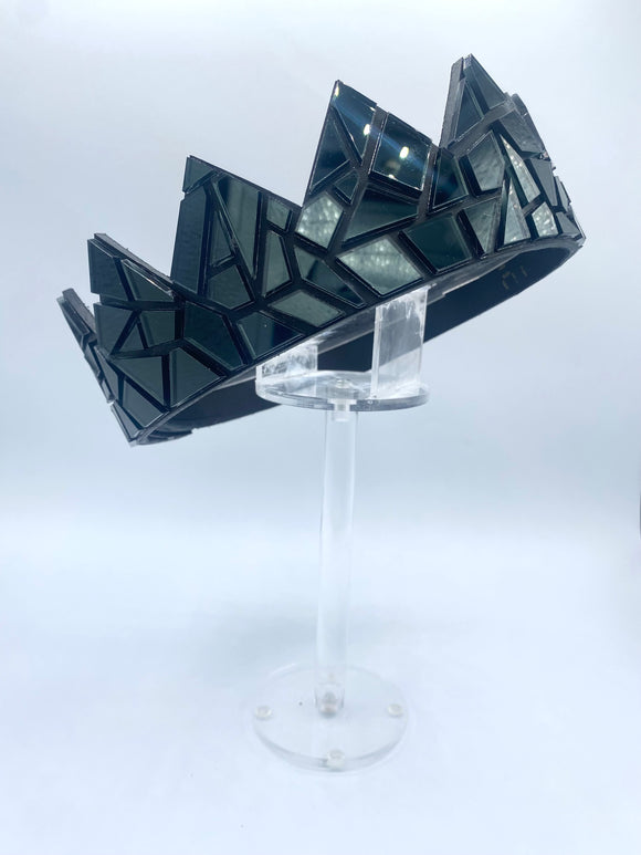 Black Mirror Crown on Black