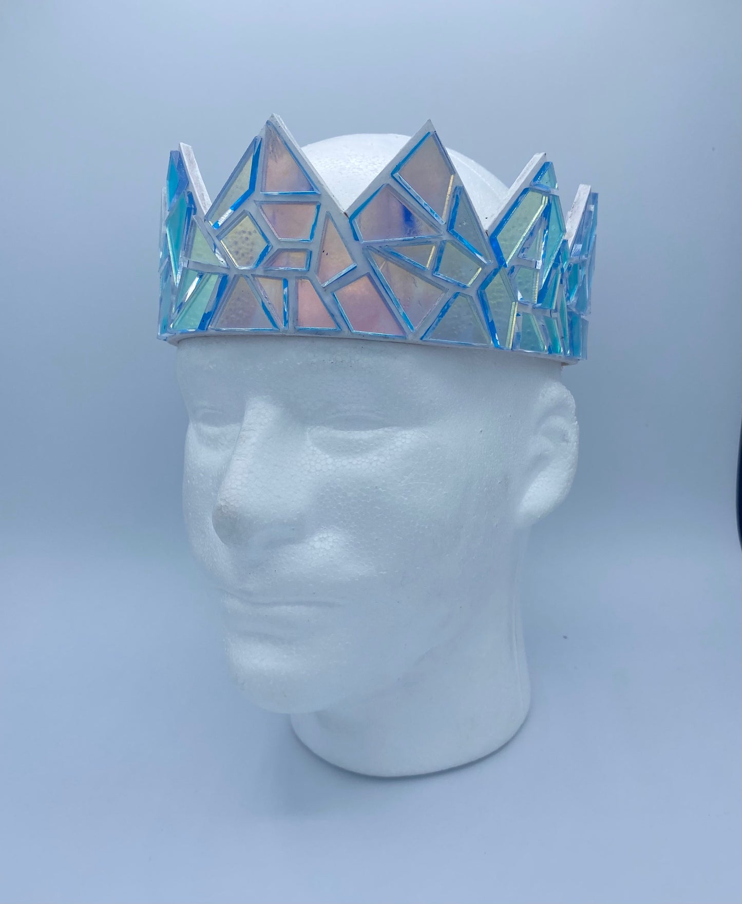 Iridescent Mirror Crown on White