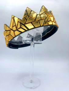 Gold Mirror Crown on Black