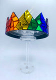 Rainbow Mirror Crown on Black