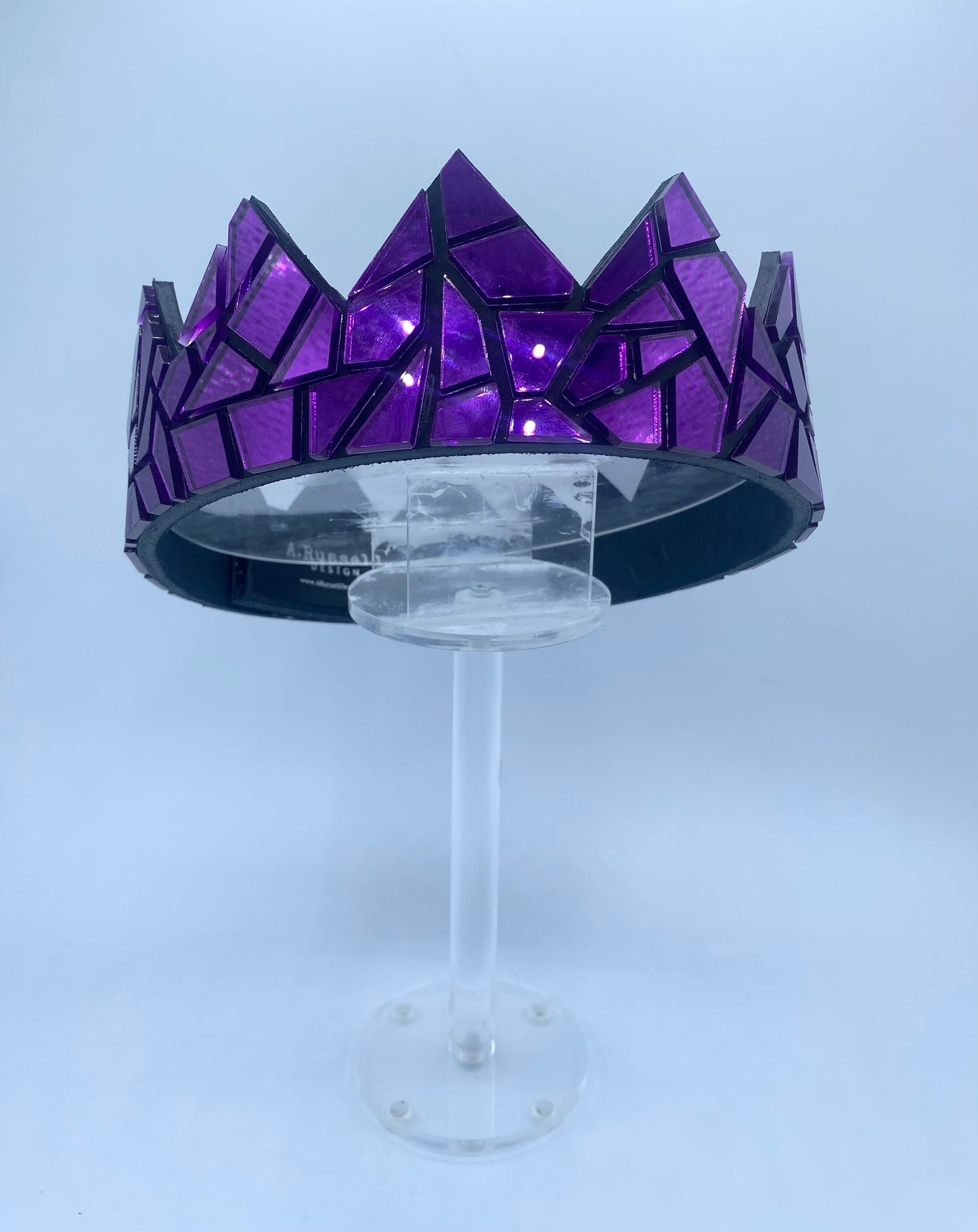 Purple Mirror Crown on Black