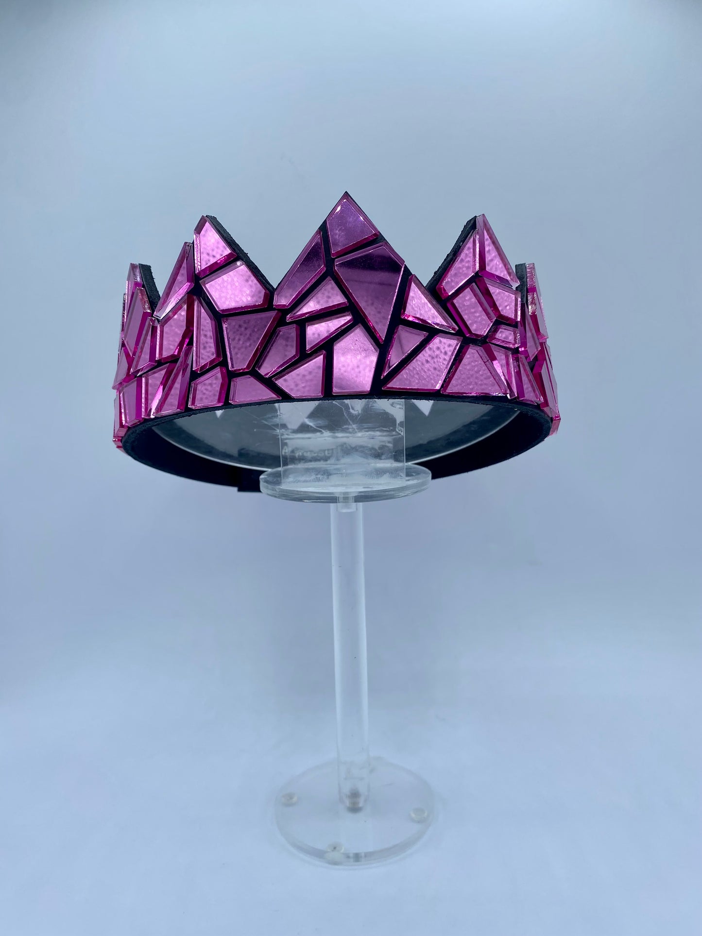 Pink Mirror Crown on Black