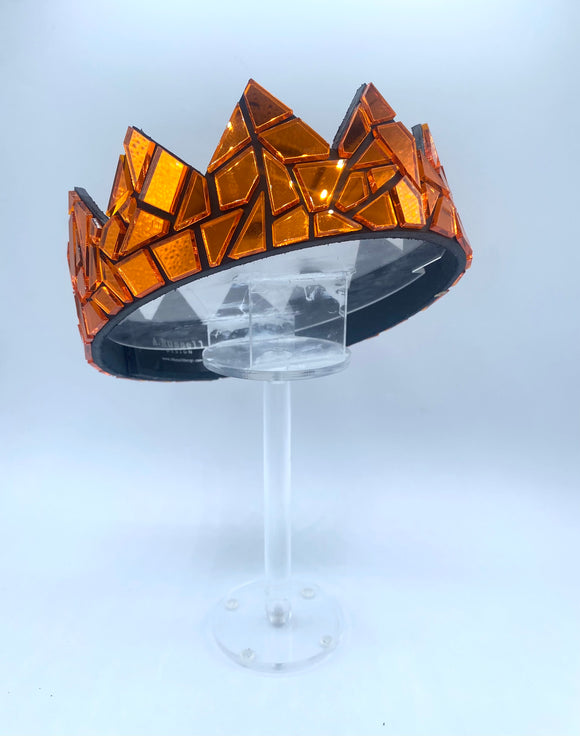 Tangerine Mirror Crown on Black